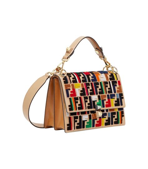 fendi chef multicolor shoulder bag leather medium|fendi shoulder bags for women.